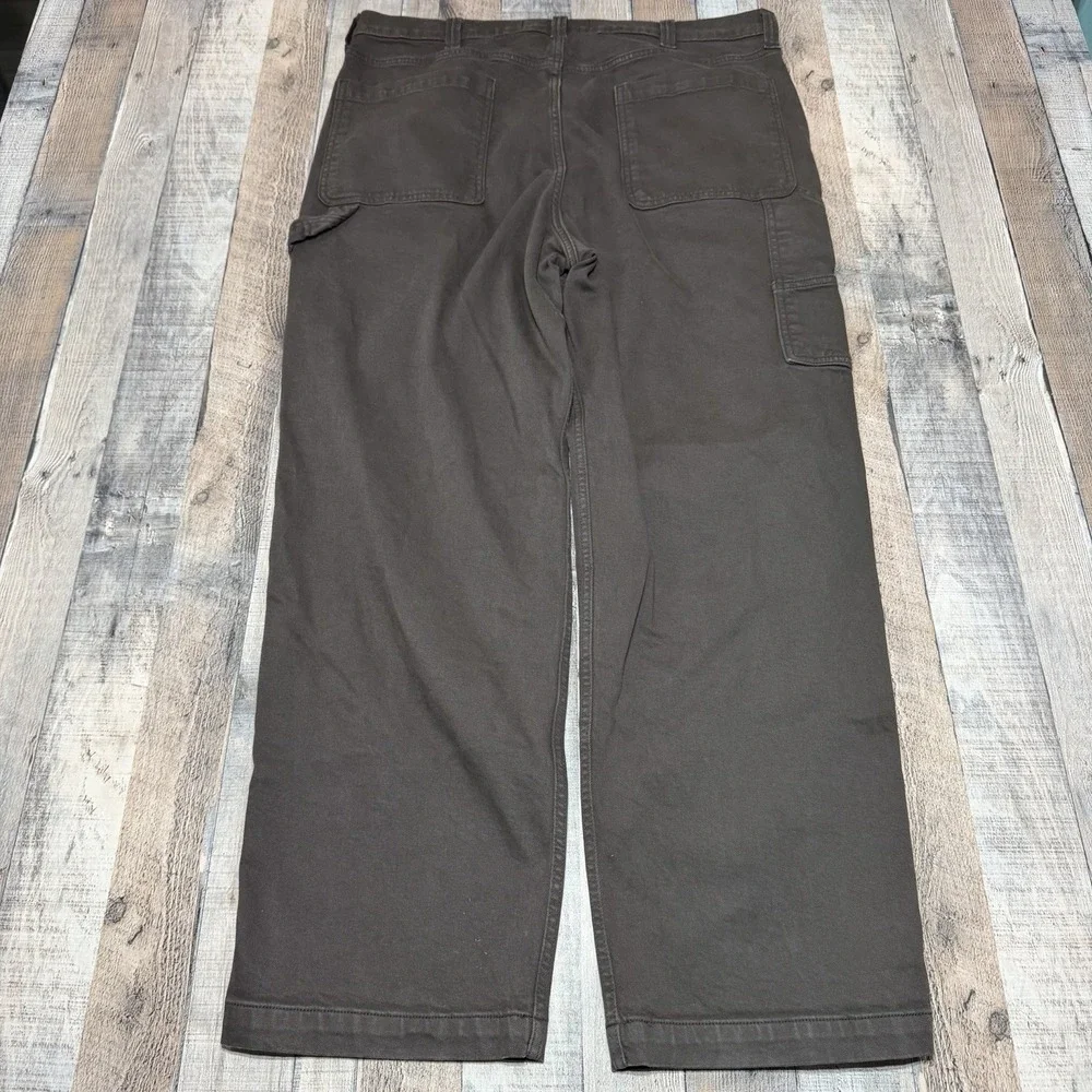 Hollister Pants‎ Men 36x32 Brown Baggy Carpenter Y2K Streetwear Casual Grunge